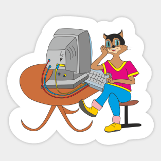 CAT programmer Sticker
